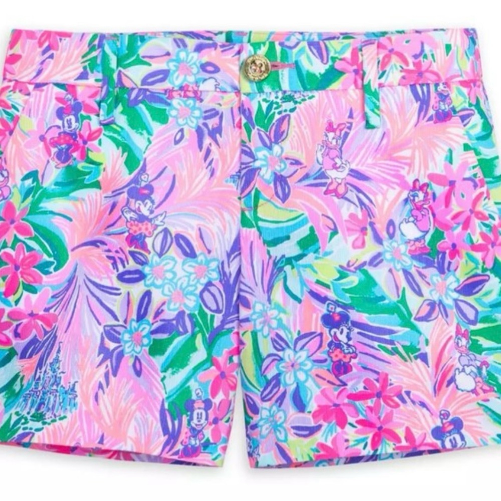 Lilly Pulitzer x Disney Women's Callahan Shorts - Size 12 - Multi Disney Dreamin